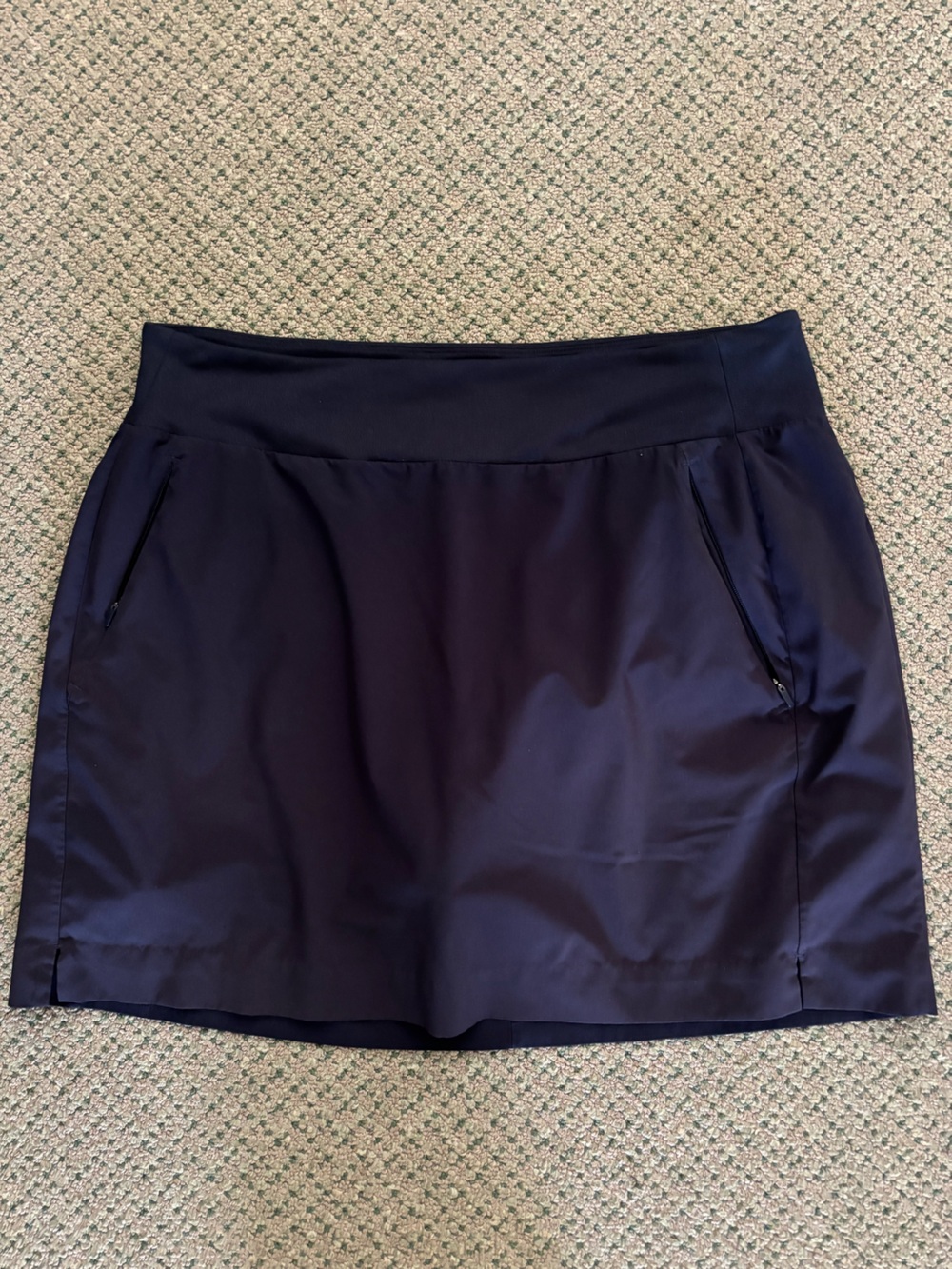 Athleta Navy SoHo Performance Skort with Zip Pockets